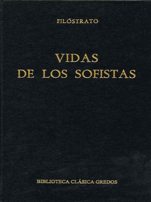 cover image of Vidas de los sofistas